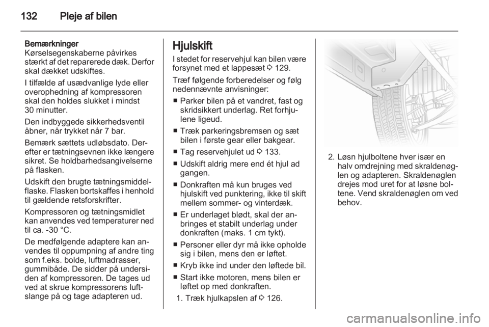 OPEL VIVARO 2013  Instruktionsbog (in Danish) 