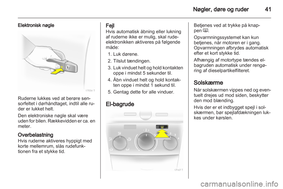 OPEL ZAFIRA 2010.5  Instruktionsbog (in Danish) 