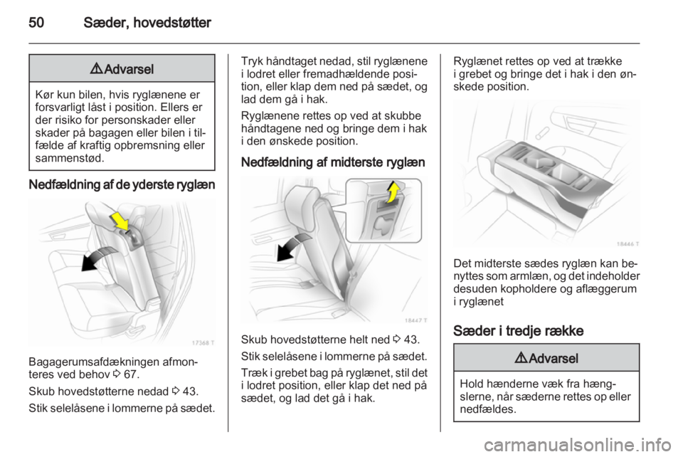 OPEL ZAFIRA 2010.5  Instruktionsbog (in Danish) 