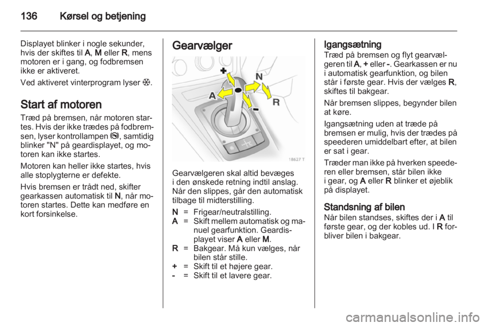 OPEL ZAFIRA 2011  Instruktionsbog (in Danish)  OPEL ZAFIRA 2011  Instruktionsbog (in Danish)