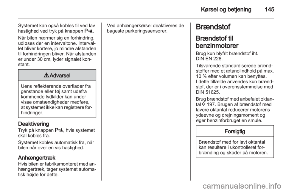 OPEL ZAFIRA 2011  Instruktionsbog (in Danish) 