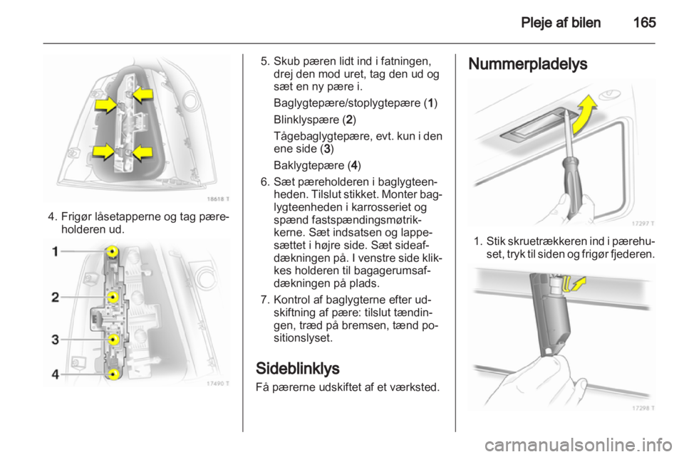 OPEL ZAFIRA 2011  Instruktionsbog (in Danish) 