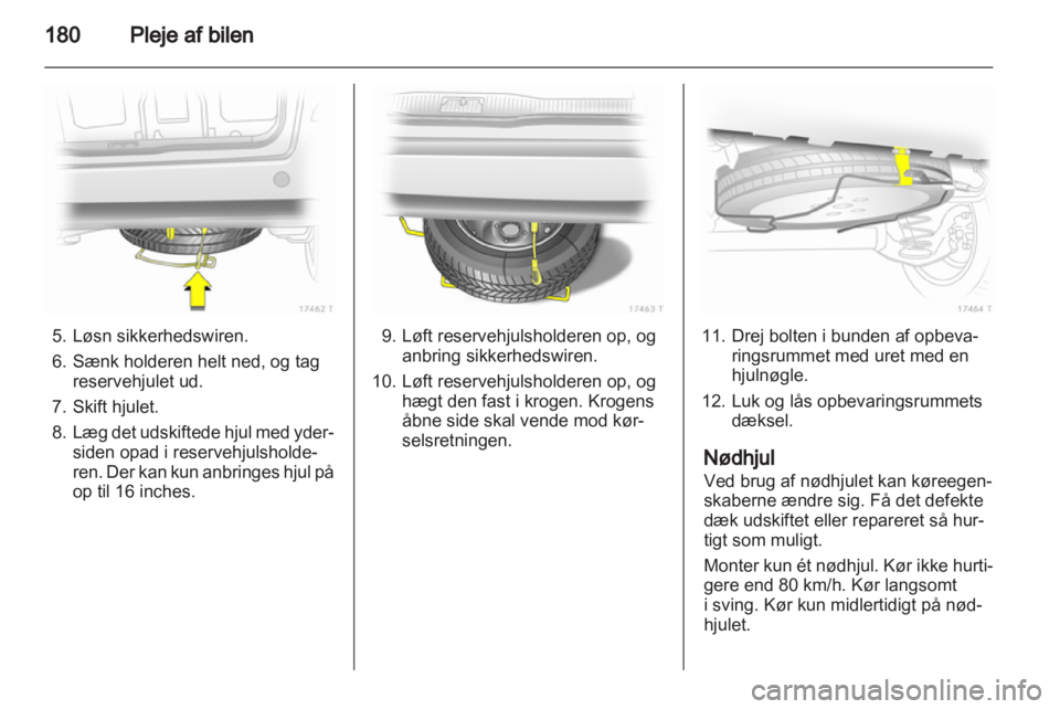 OPEL ZAFIRA 2012  Instruktionsbog (in Danish) 
