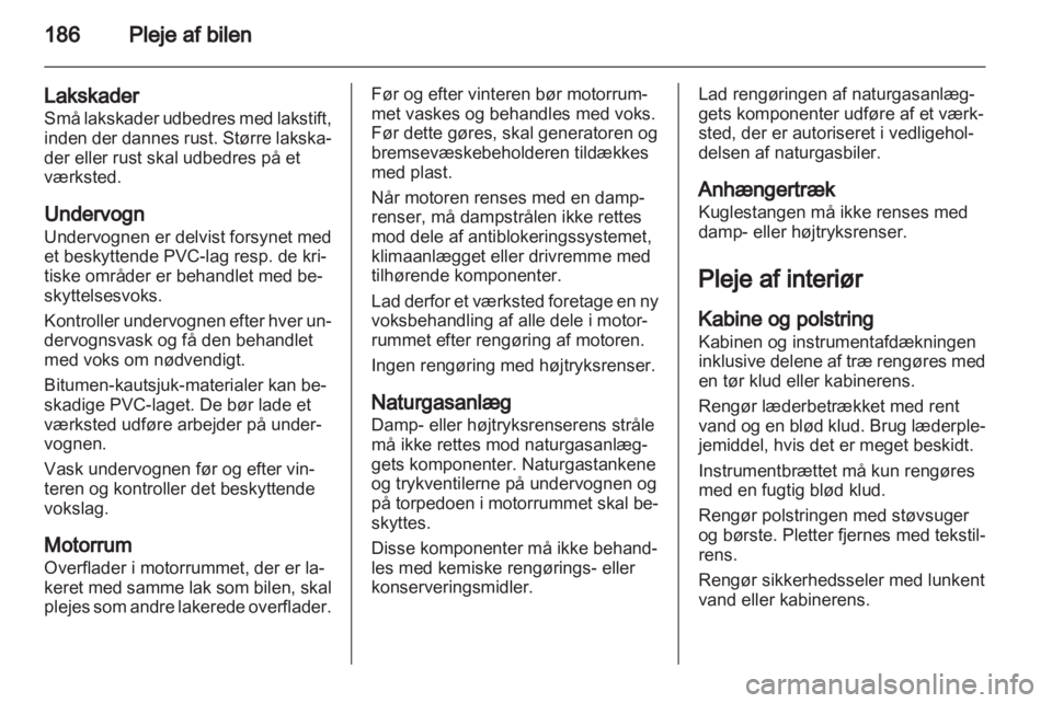 OPEL ZAFIRA 2012  Instruktionsbog (in Danish) 
