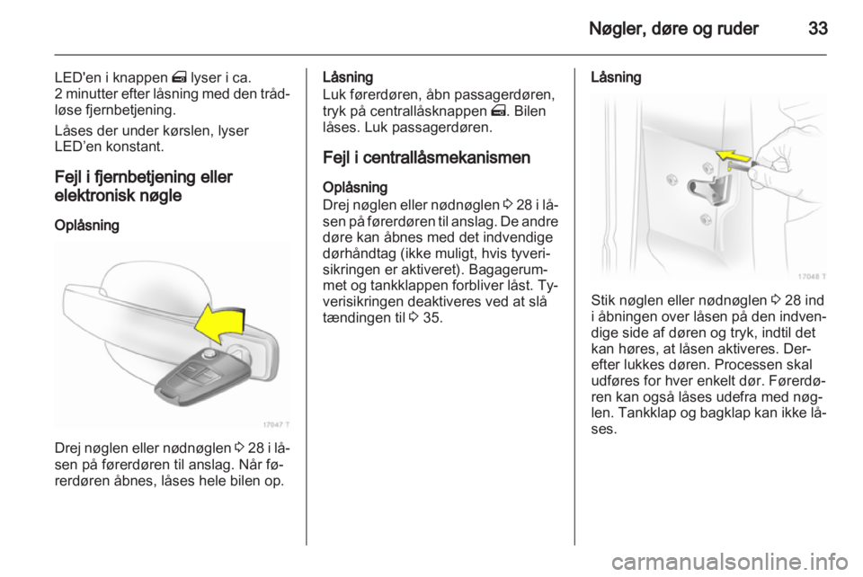 OPEL ZAFIRA 2012  Instruktionsbog (in Danish) 