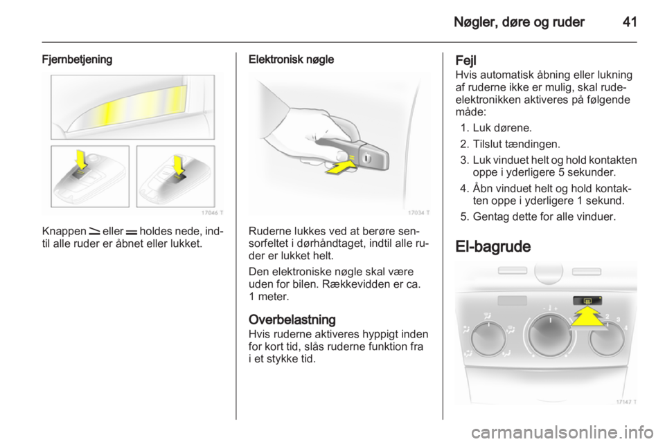 OPEL ZAFIRA 2012  Instruktionsbog (in Danish) 