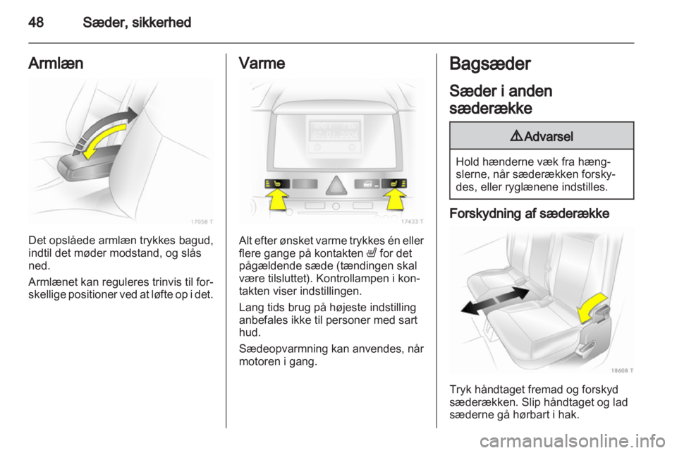 OPEL ZAFIRA 2012  Instruktionsbog (in Danish) 