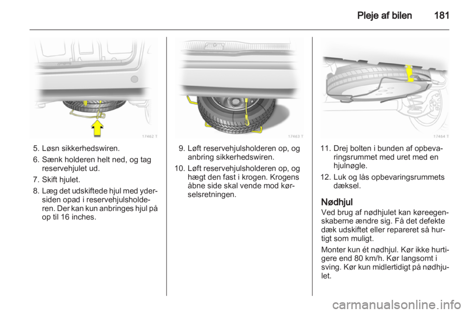 OPEL ZAFIRA 2013 Instruktionsbog (in Danish) OPEL ZAFIRA 2013 Instruktionsbog (in Danish)