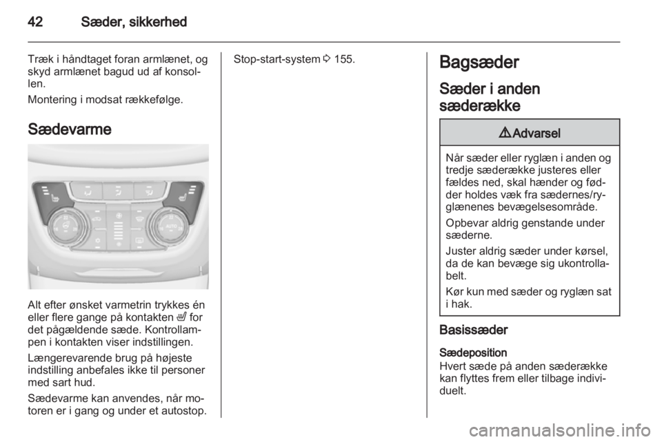 OPEL ZAFIRA TOURER 2013  Instruktionsbog (in Danish) 