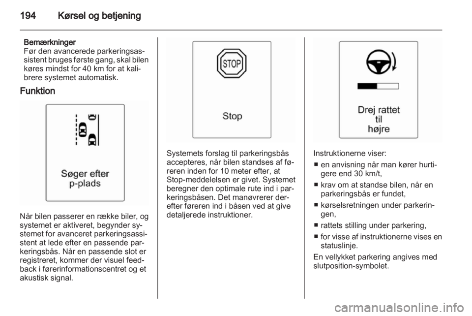 OPEL ZAFIRA TOURER 2013.5  Instruktionsbog (in Danish) 