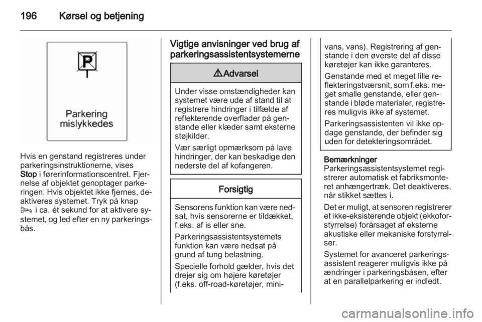OPEL ZAFIRA TOURER 2013.5  Instruktionsbog (in Danish) 