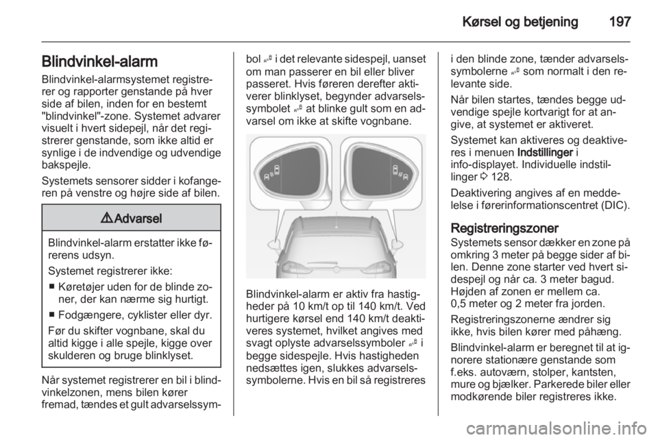 OPEL ZAFIRA TOURER 2013.5  Instruktionsbog (in Danish) 