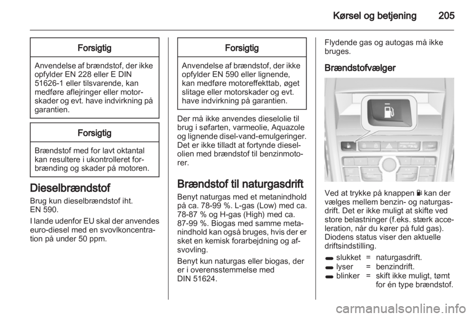OPEL ZAFIRA TOURER 2013.5  Instruktionsbog (in Danish) 
