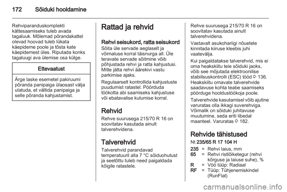 OPEL ANTARA 2012.5  Omaniku käsiraamat (in Estonian) 