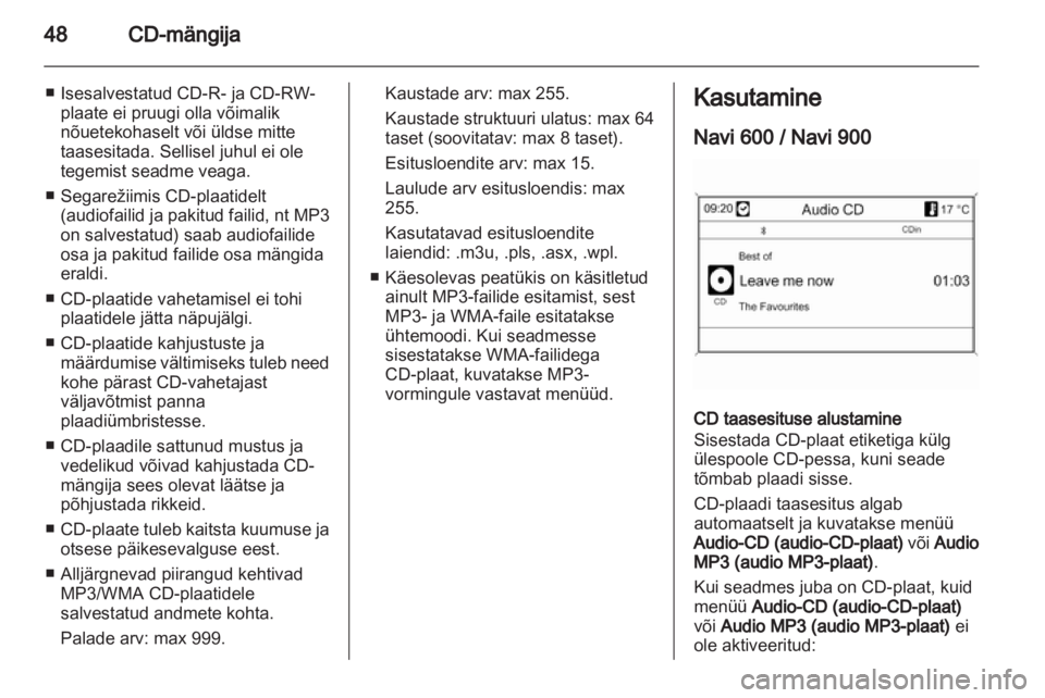 OPEL ASTRA J 2012  Infotainment-süsteemi juhend (in Estonian) 