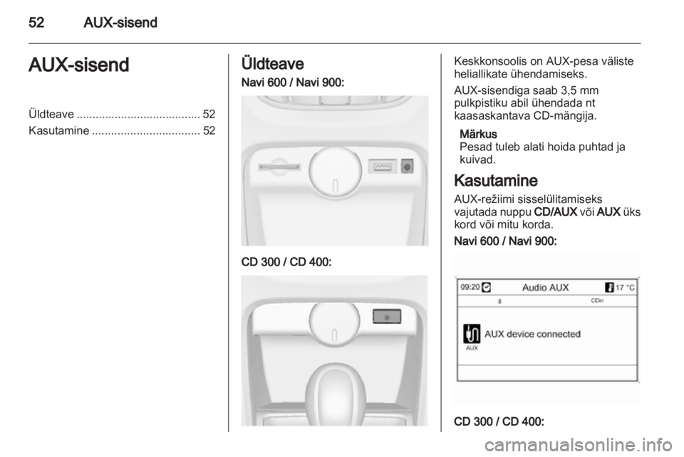 OPEL ASTRA J 2012  Infotainment-süsteemi juhend (in Estonian) 