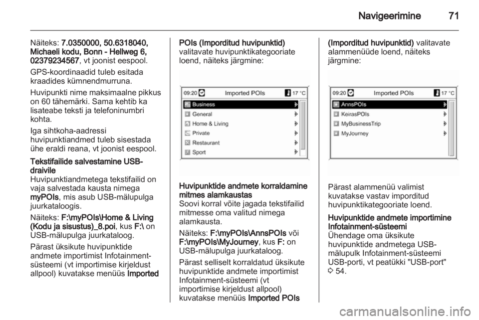 OPEL ASTRA J 2013.5  Infotainment-süsteemi juhend (in Estonian) 