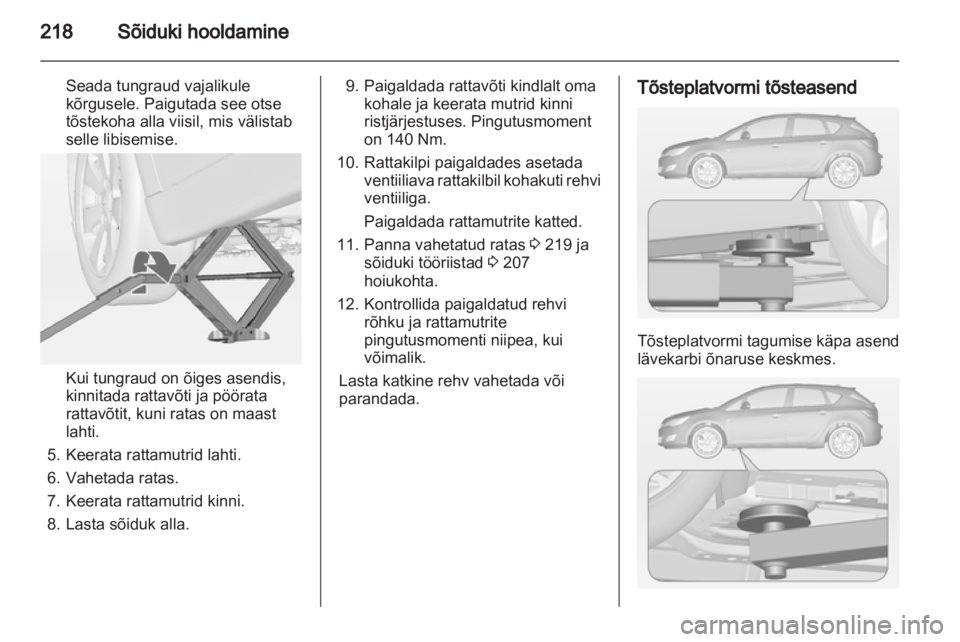 OPEL ASTRA J HB5 & ST 2012.5  Omaniku käsiraamat (in Estonian) 