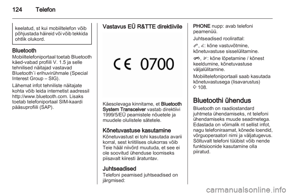 OPEL CASCADA 2013.5  Infotainment-süsteemi juhend (in Estonian) 