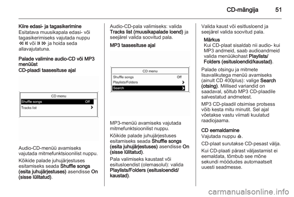 OPEL CASCADA 2013.5  Infotainment-süsteemi juhend (in Estonian) 