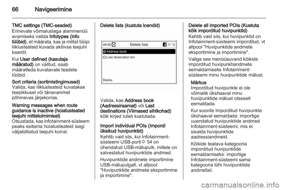 OPEL CASCADA 2013.5  Infotainment-süsteemi juhend (in Estonian) 