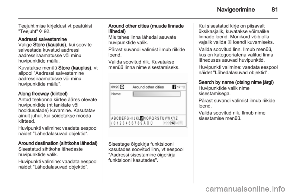 OPEL CASCADA 2013.5  Infotainment-süsteemi juhend (in Estonian) 