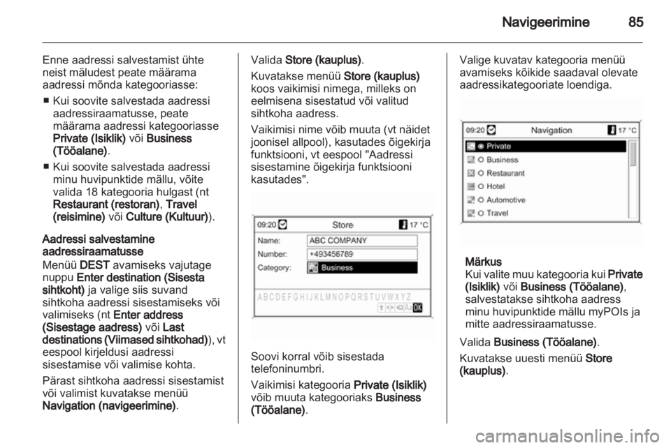 OPEL CASCADA 2013.5  Infotainment-süsteemi juhend (in Estonian) 