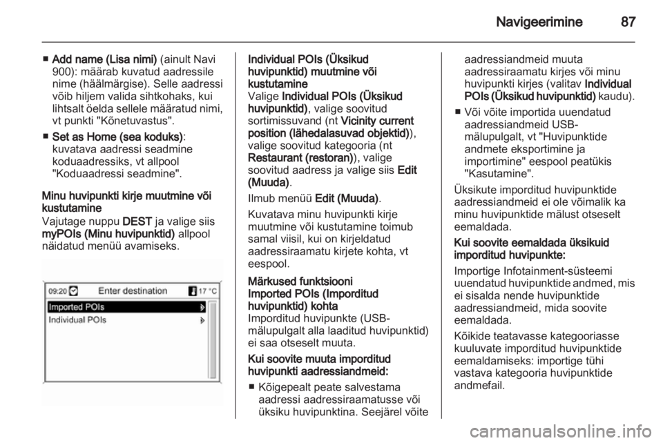 OPEL CASCADA 2013.5  Infotainment-süsteemi juhend (in Estonian) 