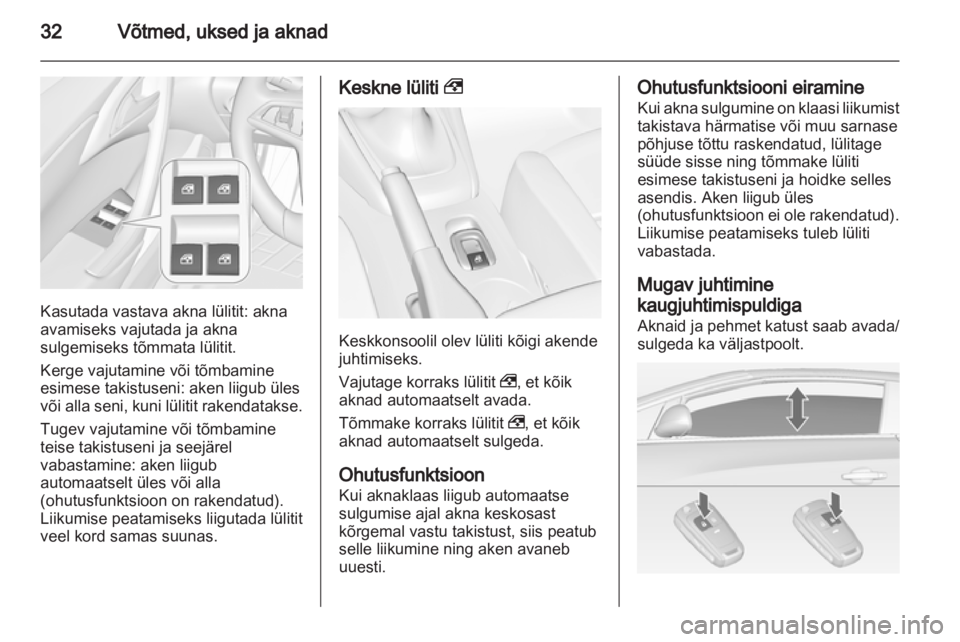 OPEL CASCADA 2013.5  Omaniku käsiraamat (in Estonian) 