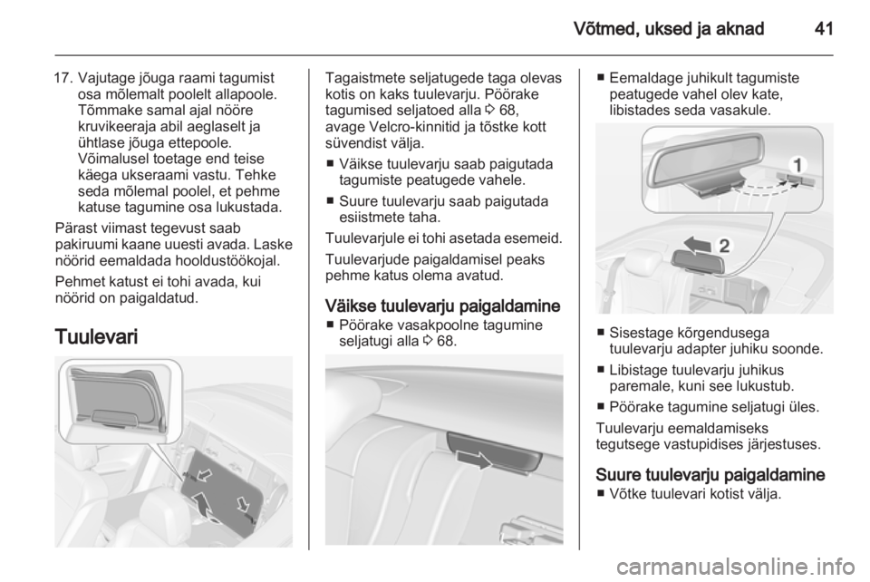 OPEL CASCADA 2013.5  Omaniku käsiraamat (in Estonian) 