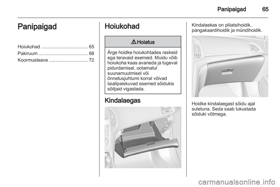 OPEL CASCADA 2013.5  Omaniku käsiraamat (in Estonian) 