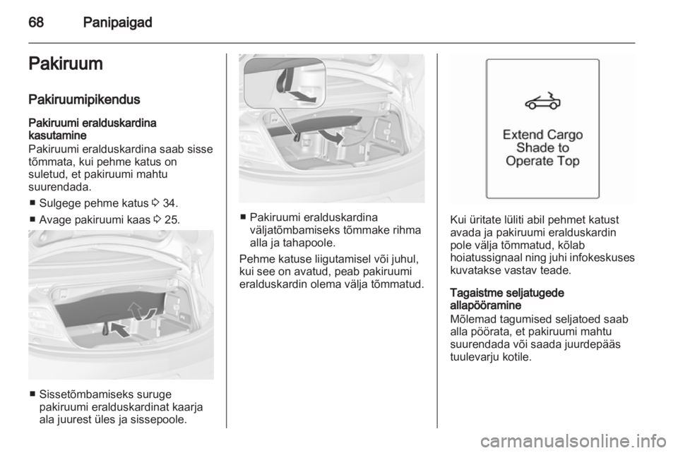 OPEL CASCADA 2013.5  Omaniku käsiraamat (in Estonian) 