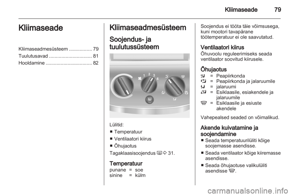 OPEL COMBO 2011.5  Omaniku käsiraamat (in Estonian) 