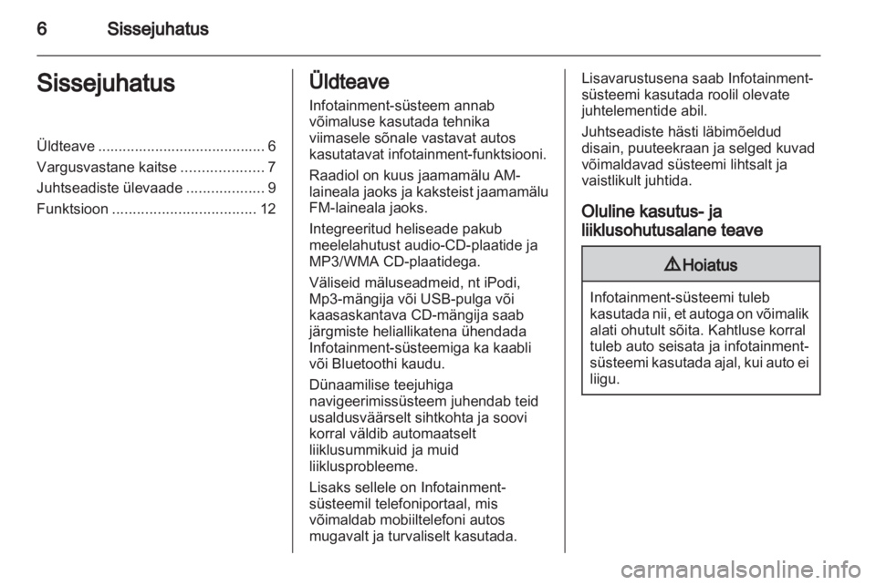 OPEL CORSA 2013.5  Infotainment-süsteemi juhend (in Estonian) 