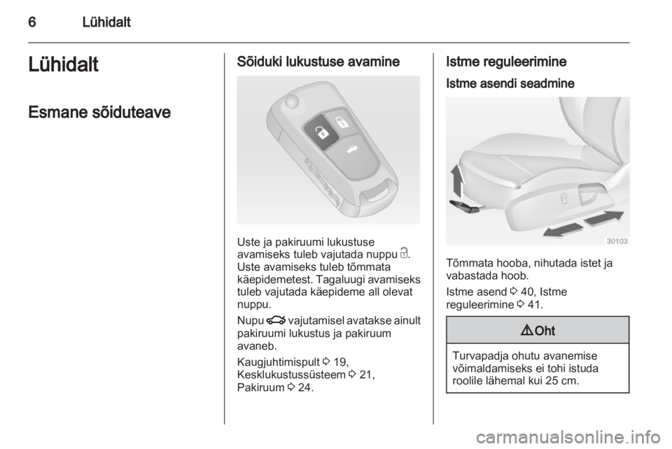 OPEL INSIGNIA 2010.5  Omaniku käsiraamat (in Estonian) 