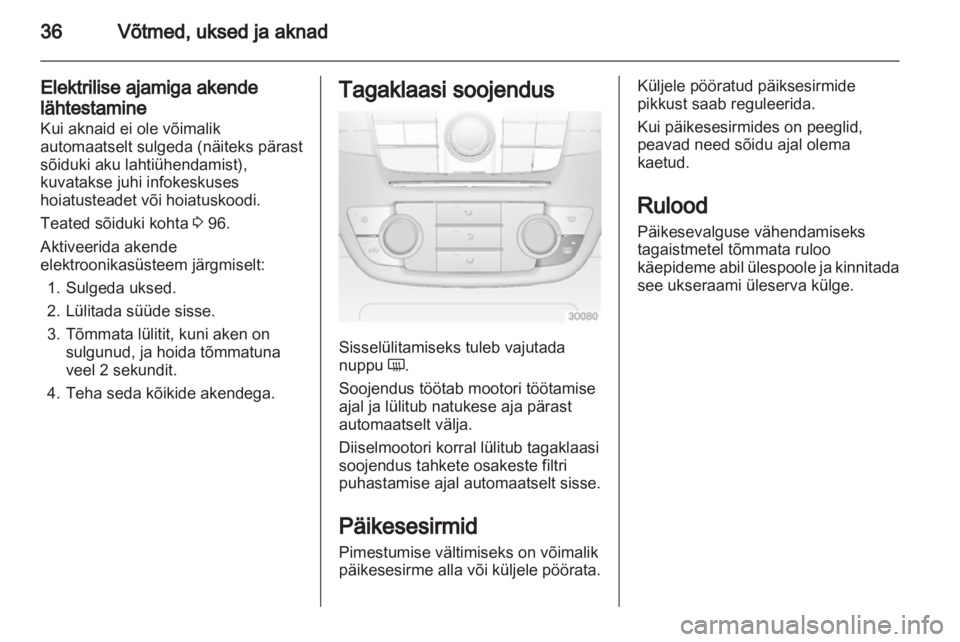 OPEL INSIGNIA 2011  Omaniku käsiraamat (in Estonian) 