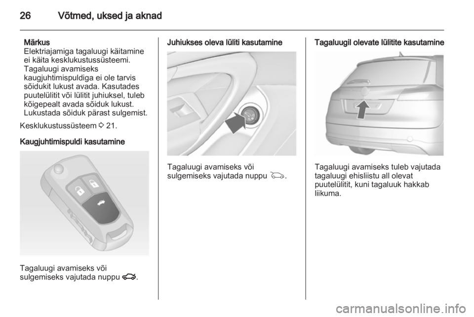 OPEL INSIGNIA 2011.5  Omaniku käsiraamat (in Estonian) 