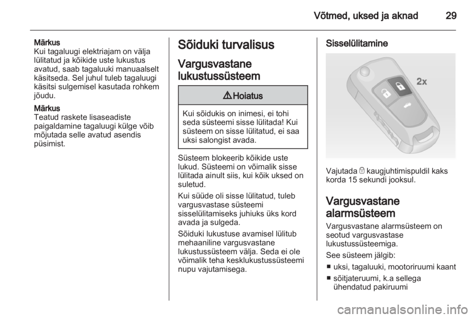 OPEL INSIGNIA 2011.5  Omaniku käsiraamat (in Estonian) 