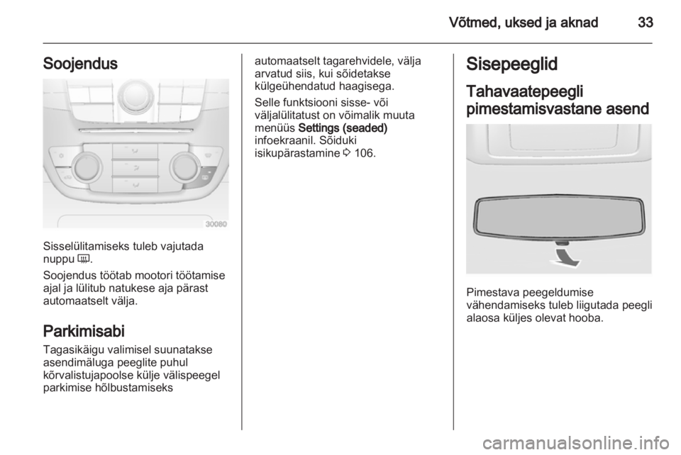 OPEL INSIGNIA 2011.5  Omaniku käsiraamat (in Estonian) 