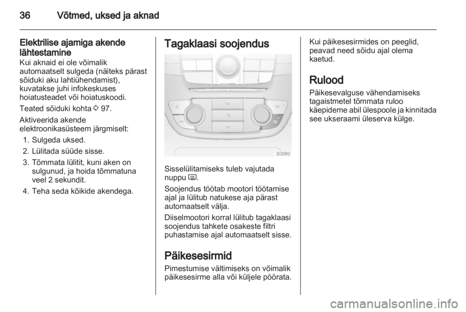 OPEL INSIGNIA 2011.5  Omaniku käsiraamat (in Estonian) 