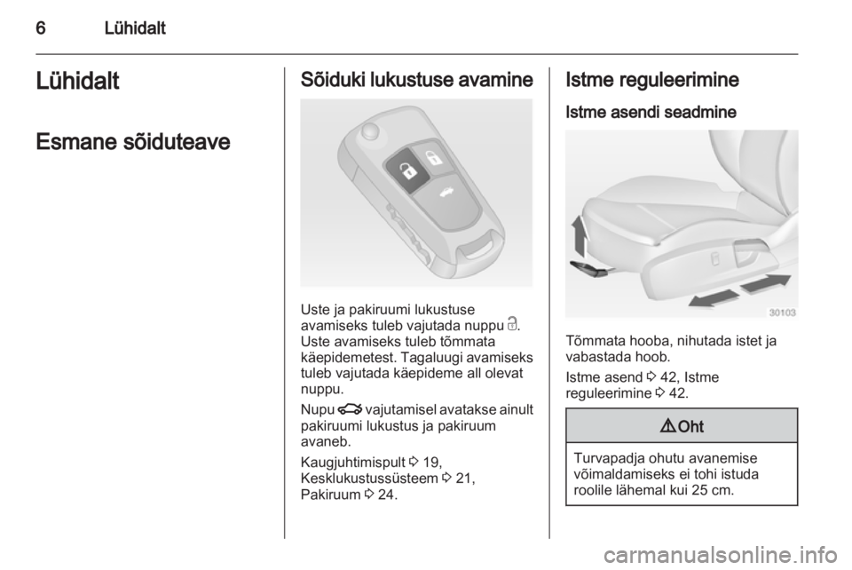 OPEL INSIGNIA 2011.5  Omaniku käsiraamat (in Estonian) 