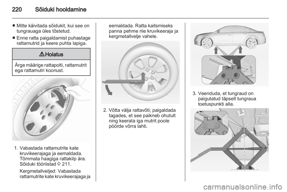 OPEL INSIGNIA 2012.5  Omaniku käsiraamat (in Estonian) 