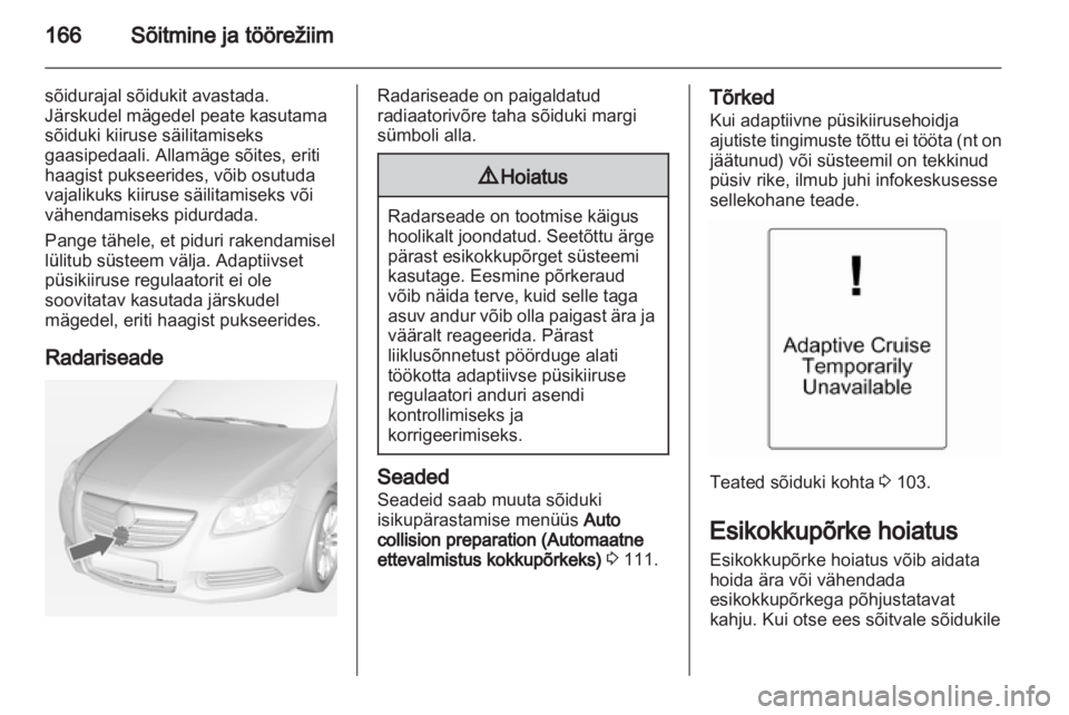 OPEL INSIGNIA 2013  Omaniku käsiraamat (in Estonian) 