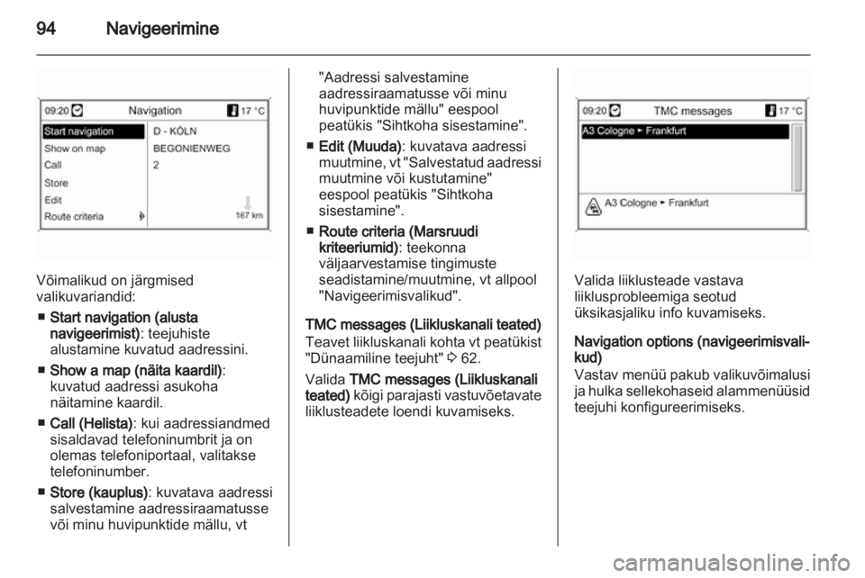 OPEL INSIGNIA 2013.5  Infotainment-süsteemi juhend (in Estonian) 