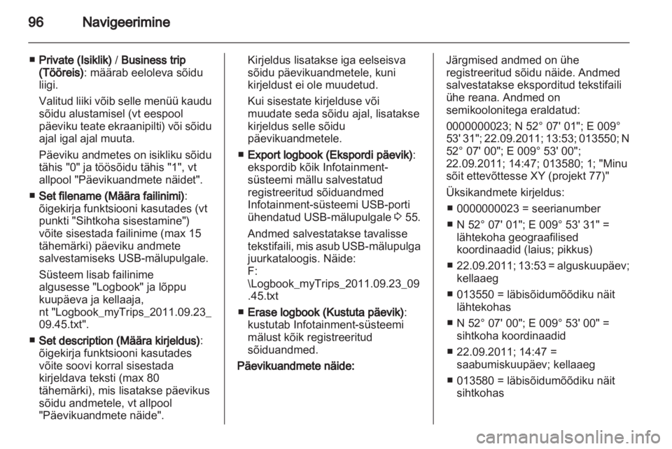 OPEL INSIGNIA 2013.5  Infotainment-süsteemi juhend (in Estonian) 