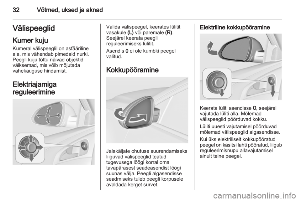 OPEL INSIGNIA 2013.5  Omaniku käsiraamat (in Estonian) 