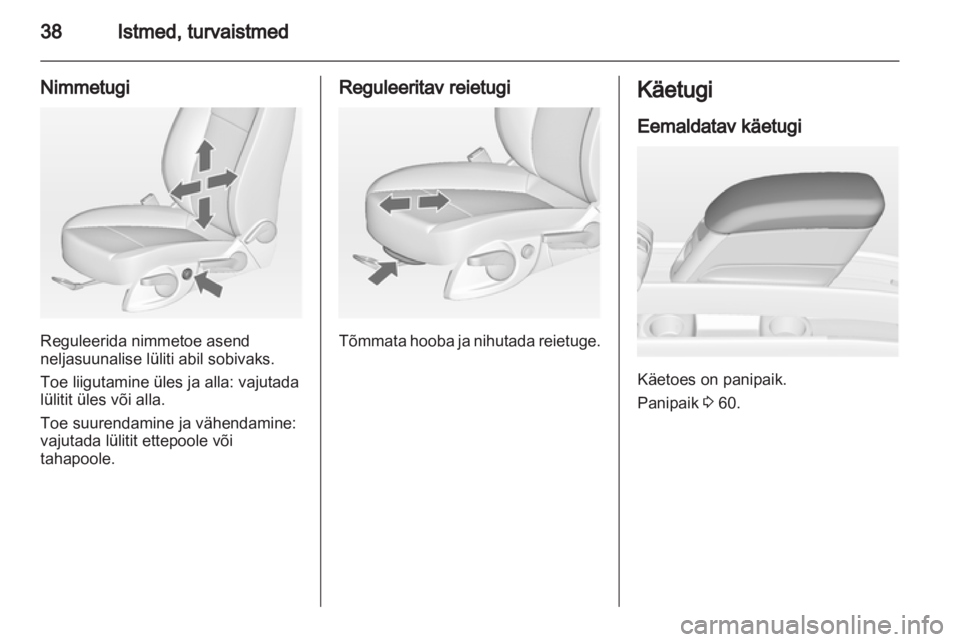 OPEL MERIVA 2011.5  Omaniku käsiraamat (in Estonian) 