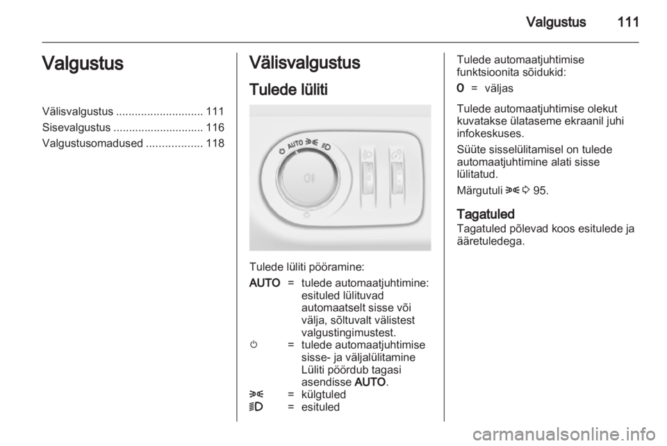 OPEL MERIVA 2012.5  Omaniku käsiraamat (in Estonian) 