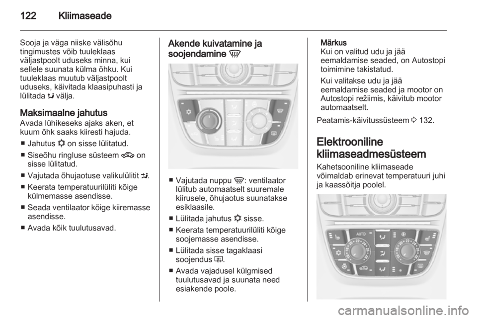OPEL MERIVA 2012.5  Omaniku käsiraamat (in Estonian) 