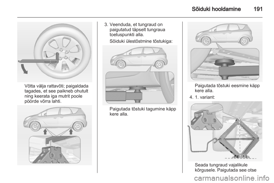 OPEL MERIVA 2012.5  Omaniku käsiraamat (in Estonian) 